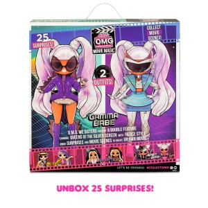 عروسک ال او ال مدل راکستار 577898-L.O.L. Surprise! OMG Movie Magic Gamma Babe Fashion Doll
