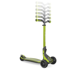اسکوتر تاشو کودک و نوجوان برند GLOBBER مدل ULTIMUM LIME  رنگ سبز-طوسی