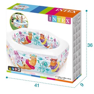 استخر بادی 6 ضلعی 772 لیتری برند اینتکس - INTEX 56493