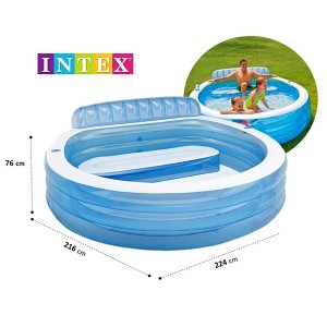 خرید استخر بادی نشیمن دار به همراه پشتی اینتکس - INTEX 57190