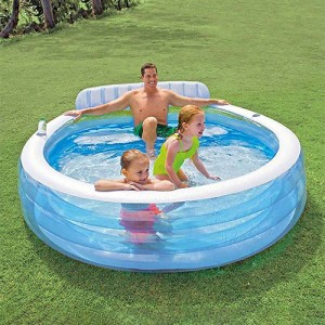 استخر بادی نشیمن دار به همراه پشتی برند اینتکس - INTEX 57190