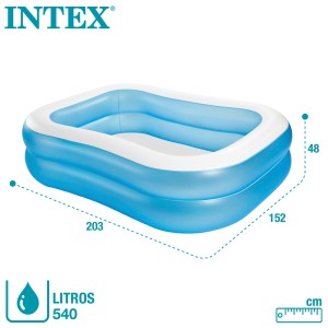 استخر بادی مستطیل 540 لیتری برند اینتکس - INTEX 57180