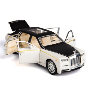 اسباب بازی ماشین فلزی عقب کش و کلکسیونی مدل رولز رویس فانتوم -ROLLS ROYCE PHANTOM