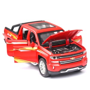اسباب بازی ماشین فلزی عقب کش و کلکسیونی مدل شورولت سیلورادو-CHEVROLET SILVERADO 1500