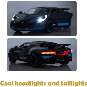 اسباب بازی ماشین فلزی عقب کش و کلکسیونی مدل بوگاتی دیوو - 32601 BUGATTI DIVO