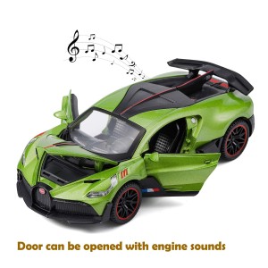 اسباب بازی ماشین فلزی عقب کش و کلکسیونی مدل بوگاتی دیوو - 32601 BUGATTI DIVO