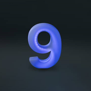 استند عدد 9 نورانی ارتفاع 100سانتیمتری LED