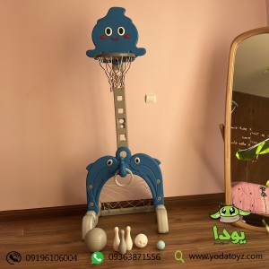بسکتبال ایستاده چند کاره کودک مدل دلفین