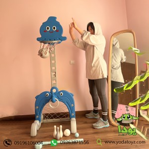 بسکتبال ایستاده چند کاره کودک مدل دلفین