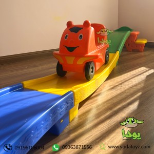 سطح شیب دار 2 پله با ماشین (رنگی)