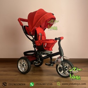 سه چرخه بچگانه تاشو مدل تیتان رنگ قرمز