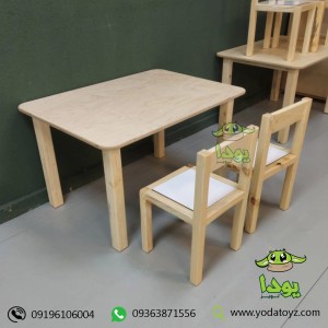 میز و 2 صندلی چوبی کودک طرح ایکیا