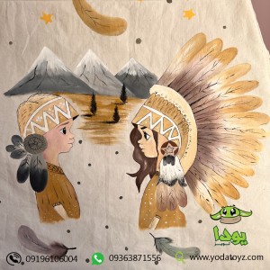 چادر سرخپوستی کودک با تشک مدل دختر و پسر سرخپوست