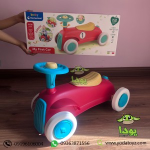 ماشین سوار شدنی کودک مدل پایی برند کلمنتونی ایتالیا رنگ قرمز - baby clementoni