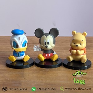 فیگور 3 عددی شخصیت های دیزنی ( پو , میکی موس , دانل داک )