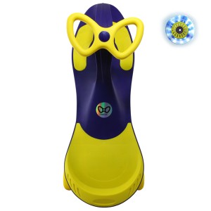 لوپ کار چرخ ژله ای چراغدار رنگ سورمه ای زرد  LOOPCAR
