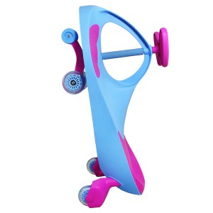 لوپ کار چرخ ژله ای چراغدار رنگ آبی با نشیمن سرخابی  LOOPCAR