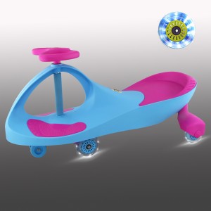 لوپ کار چرخ ژله ای چراغدار رنگ آبی با نشیمن سرخابی  LOOPCAR
