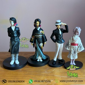 اکشن فیگور انیمه دیمون اسلیر 4 عددی - demon slayer action figure