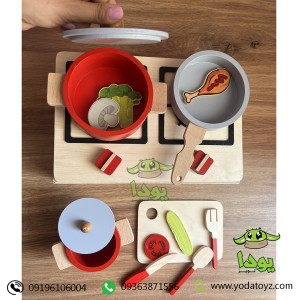 اسباب بازی ظروف چوبی