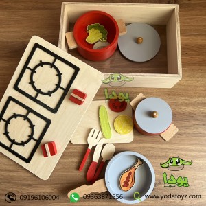 اسباب بازی اجاق گاز چوبی