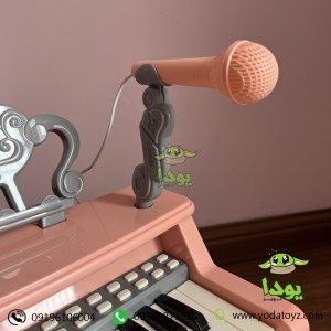 اسباب بازی پیانو دخترانه رنگ صورتی- electronic piano