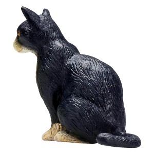 فیگور گربه سیاه و سفید نشسته برند موجو - Cat Sitting Black and White figure