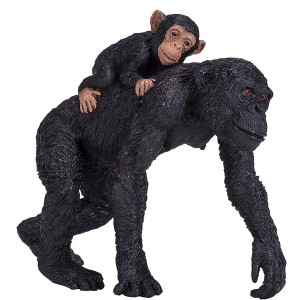 فیگور شامپانزه و بچه برند موجو - Chimpanzee and Baby figure