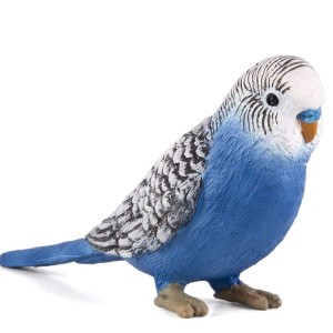 فیگور مرغ عشق رنگ آبی برند موجو - Blue Budgerigar figure