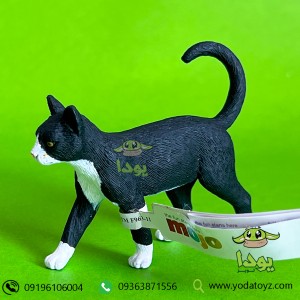 فیگور گربه سیاه و سفید برند موجو 387200 - Cat Black & White figure