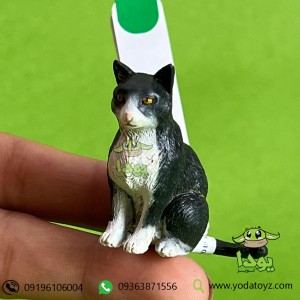 فیگور گربه سیاه و سفید نشسته برند موجو 387371- Cat Sitting Black and White figure
