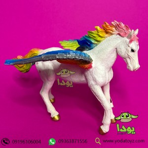 فیگور اسب بالدار رنگین کمان  پگاسوس برند موجو 387295 - Rainbow Pegasus figure