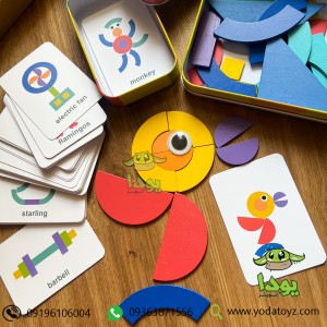 پازل اشکال کودک با درجه سختی متوسط - shapes puzzle