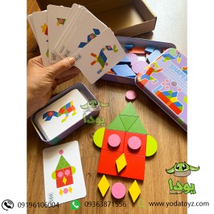 پازل اشکال کودک با درجه سختی سخت - shapes puzzle