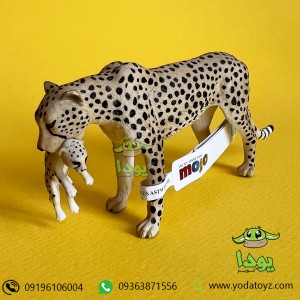 فیگور چیتا ماده به همراه توله برند موجو -  Cheetah Female with Cub figure