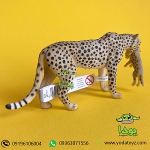 فیگور چیتا ماده به همراه توله برند موجو -  Cheetah Female with Cub figure