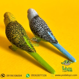 فیگور مرغ عشق رنگ آبی برند موجو - Blue Budgerigar figure