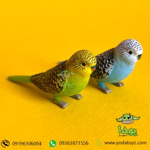 فیگور مرغ عشق رنگ آبی برند موجو - Blue Budgerigar figure
