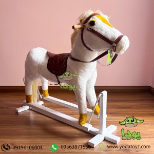 راکر کودک اسب پاندولی رنگ سفید