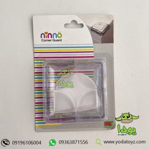 محافظ گوشه تیز ال شکل رنگ شفاف 4 عددی برند نینو - ninno corner guard