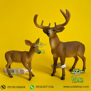 فیگور گوزن ماده دم سفید برند موجو - White Tailed Deer Doe figure