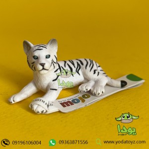 فیگور بچه ببر سفید نشسته برند موجو - White Tiger cub laying down figure 387015