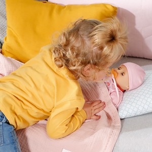 عروسک بیبی بورن مدل نوزاد ارتفاع 30 سانتیمتری با قابلیت پس دادن غذای اضافه -Baby Annabell First Cheeky Annabell 30cm