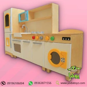 آشپزخانه چوبی کودک مدل سوپر دولوکس