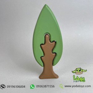 اسباب بازی چوبی مدل درخت سرو