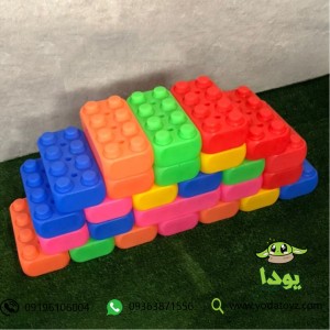 آجر خانه سازی کودک سایز بزرگ 30 عددی