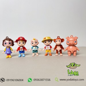 اکشن فیگور 6 عددی شخصیت های کارتن کوکوملون طرح - Jazwares - CoComelon - Family & Friends 6 Pack A