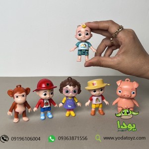 اکشن فیگور 6 عددی شخصیت های کارتن کوکوملون-Jazwares - CoComelon - Family & Friends 6 Pack