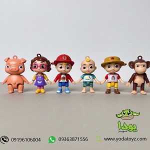 اکشن فیگور 6 عددی شخصیت های کارتن کوکوملون-Jazwares - CoComelon - Family & Friends 6 Pack