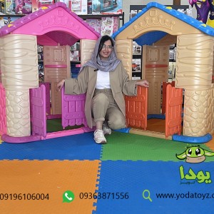 کلبه بازی کودک مدل دیزنی رنگ صورتی
